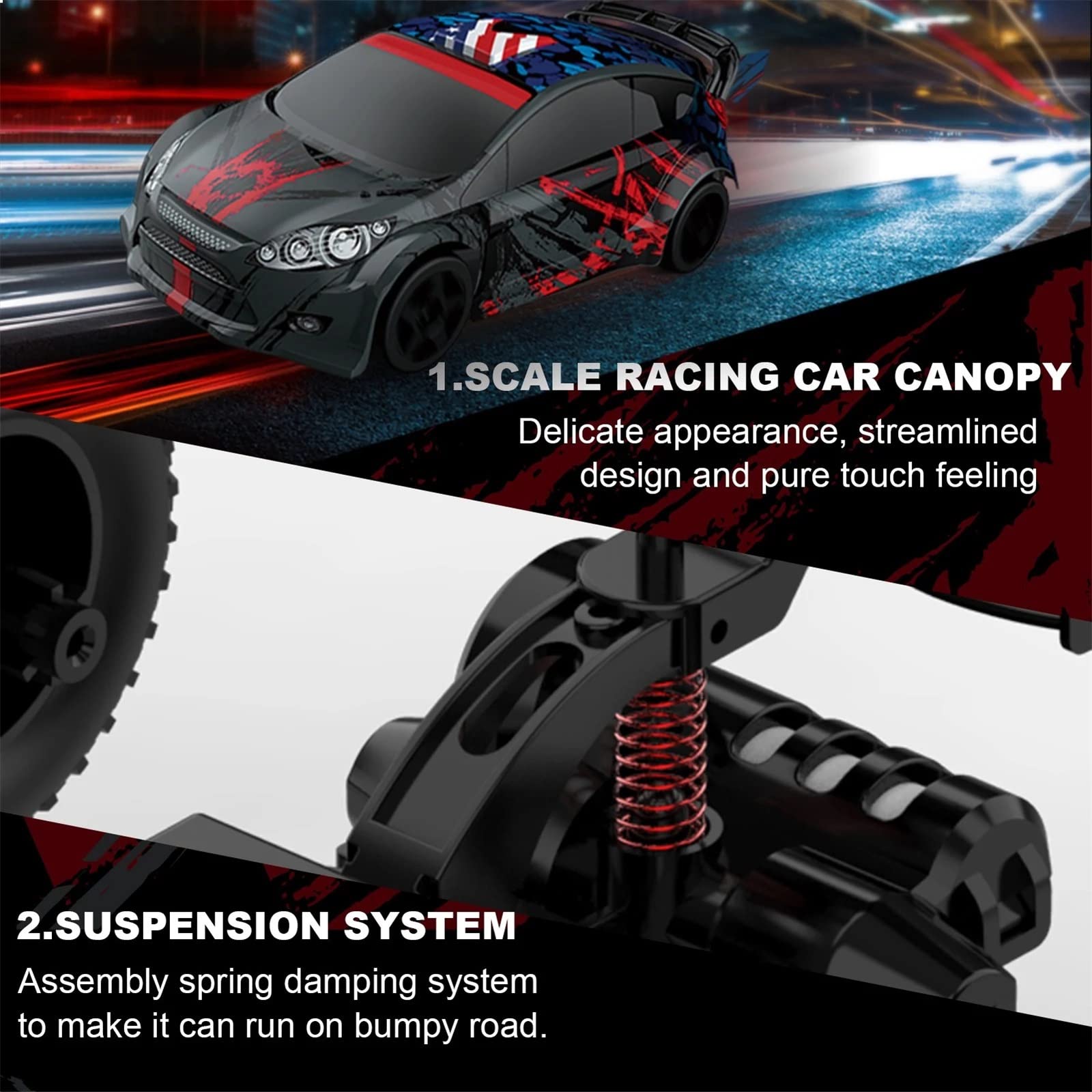 Amazon.co.jp: ラジコンカー 1/24 2.4GHz RCレースカーの高速 RC